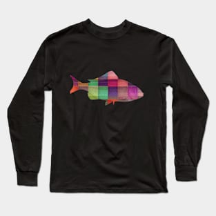 Geometric Rainbow fish Long Sleeve T-Shirt